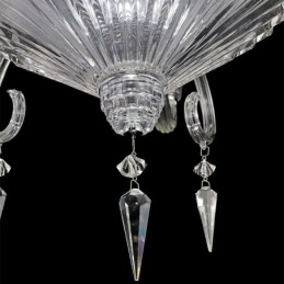 Lámpara de techo decorativa de cristal europeo con 18 luces