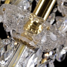 Lámpara de techo decorativa de cristal de lujo con 32 luces