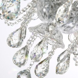 Lámpara de araña de cristal europea con 32 luces, lámpara de techo decorativa de lujo