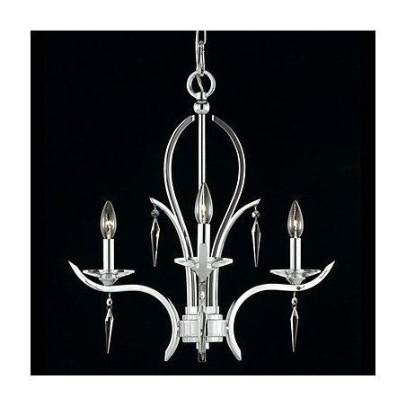 Elegante lámpara de araña de cristal con 3 luces y bombilla tipo vela Elegante lámpara de araña de cristal con 3 luces y bombilla tipo vela