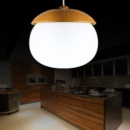 Lámpara de araña moderna de bambú de estilo mini contemporáneo