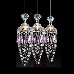 Lámpara de araña de cristal moderna y contemporánea.