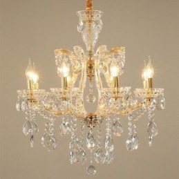 Elegante lámpara colgante de cristal europea