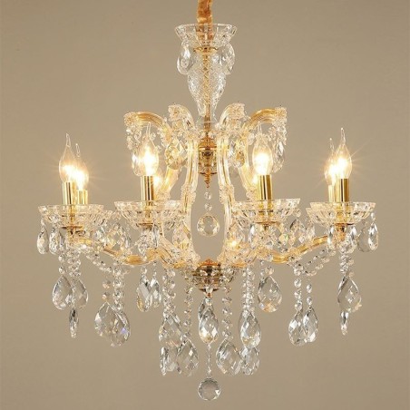 Elegante lámpara colgante de cristal europea Elegante lámpara colgante de cristal europea