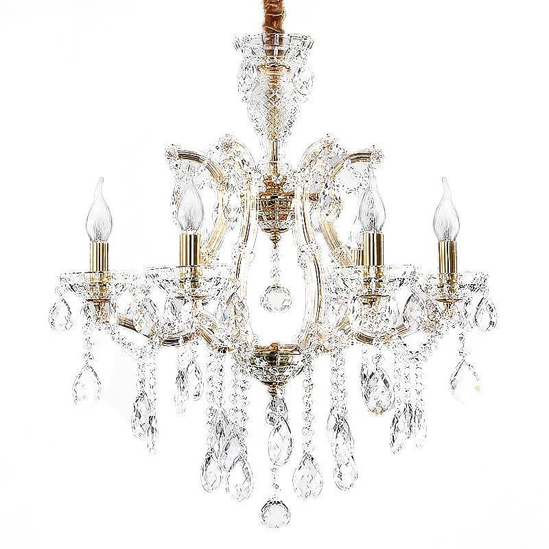 Elegante lámpara colgante de cristal europea