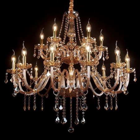 Lámpara de techo europea de cristal de lujo Lámpara de techo europea de cristal de lujo