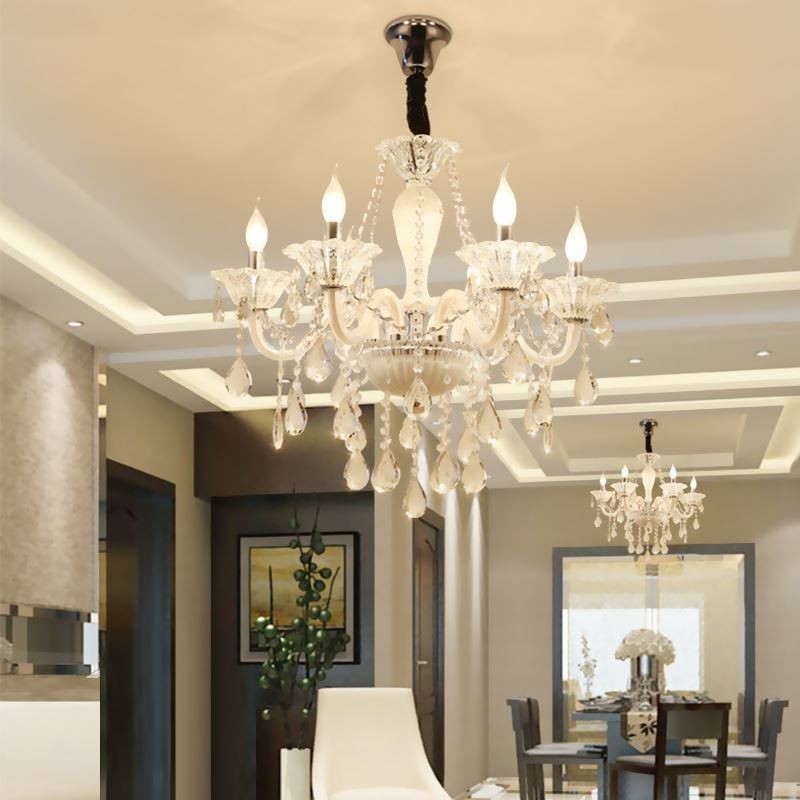 Lámpara colgante elegante de cristal europeo