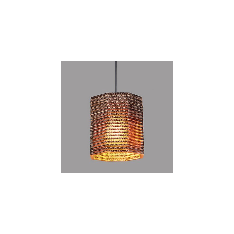 Lámpara colgante de 1 luz, moderna, de tela.