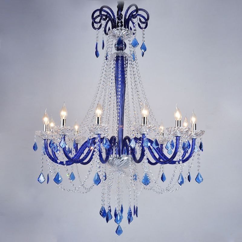Lámpara colgante elegante de cristal europeo