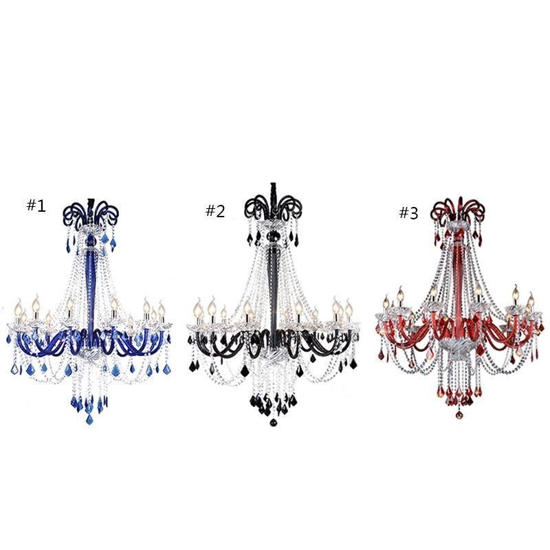 Lámpara colgante elegante de cristal europeo
