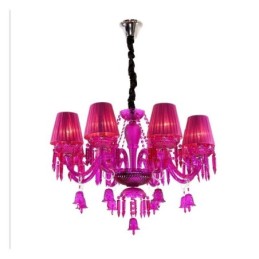 Lámpara colgante de cristal con campanas de cristal europeas