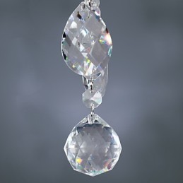 Elegante lámpara de araña de cristal con 6 luces
