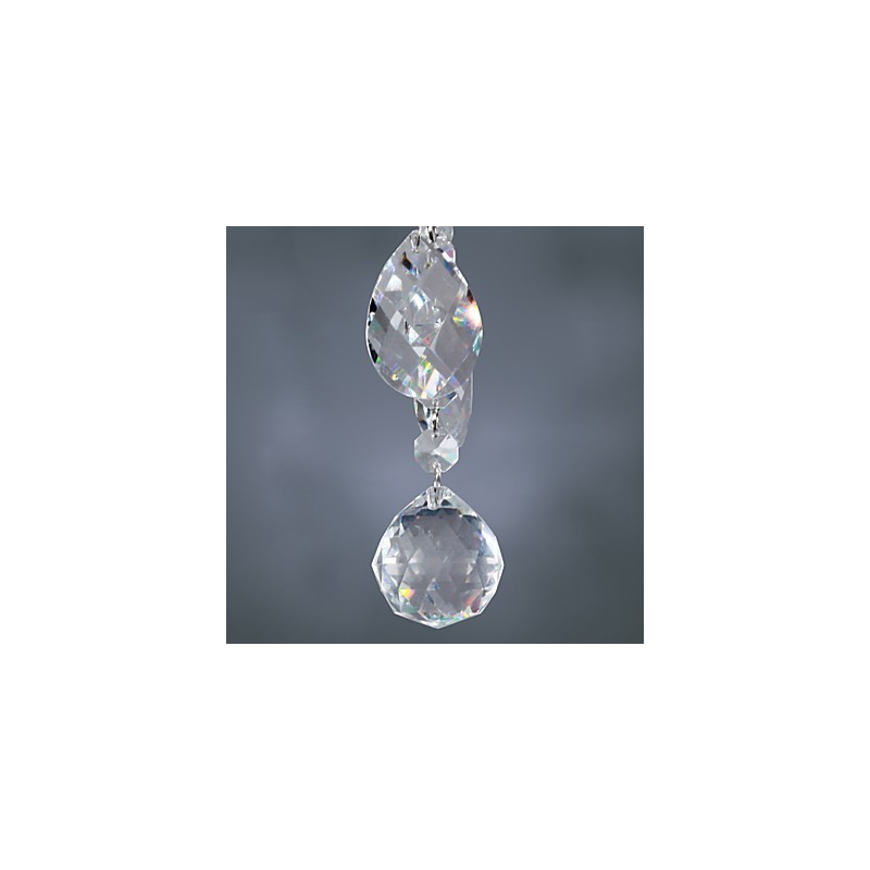 Elegante lámpara de araña de cristal con 6 luces