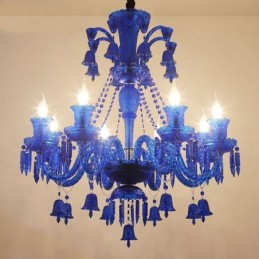 Lámpara de techo de cristal con forma de campana europea