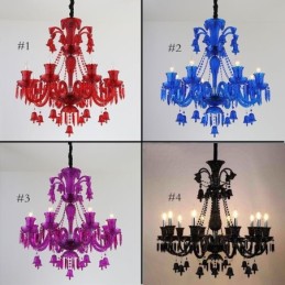 Lámpara de techo de cristal con forma de campana europea