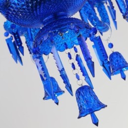 Lámpara de techo de cristal con forma de campana europea