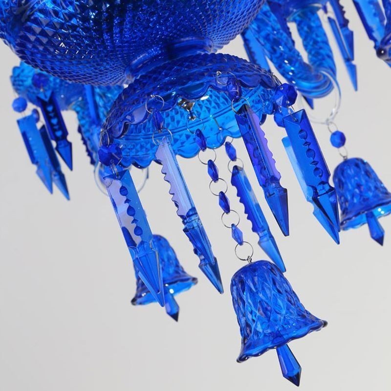 Lámpara de techo de cristal con forma de campana europea