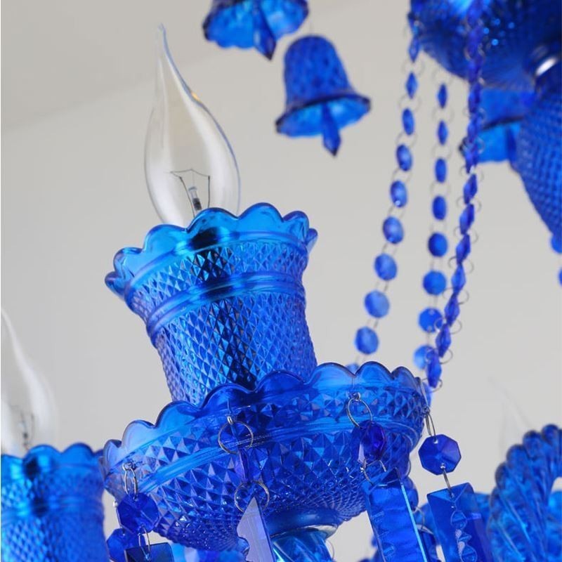 Lámpara de techo de cristal con forma de campana europea