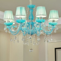 Lámpara colgante de cristal creativa y elegante de estilo europeo.