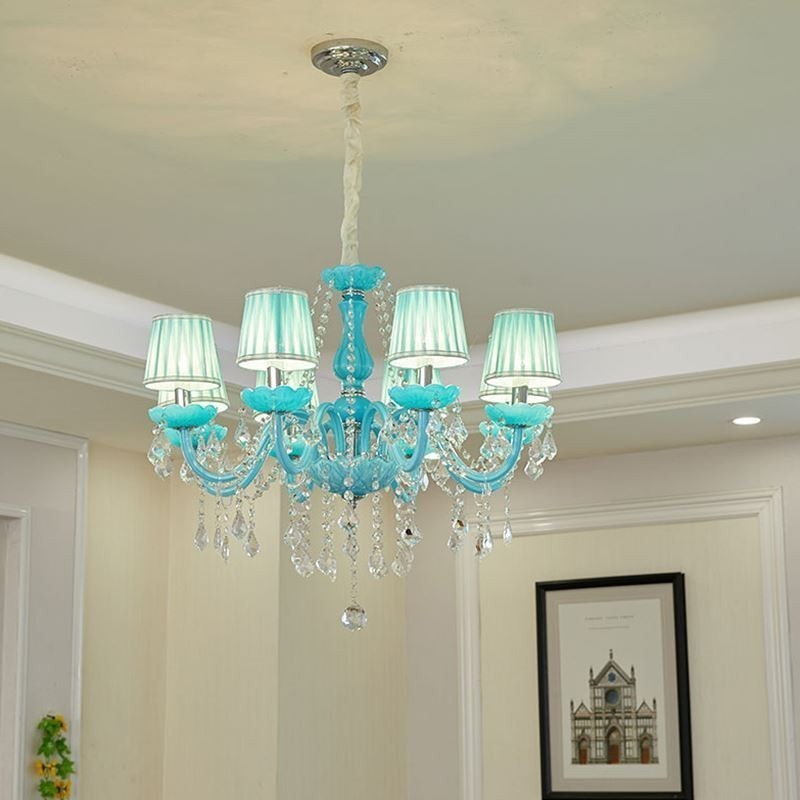 Lámpara colgante de cristal creativa y elegante de estilo europeo.