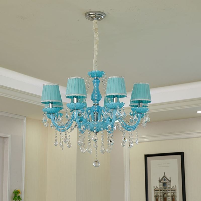 Lámpara colgante de cristal creativa y elegante de estilo europeo.