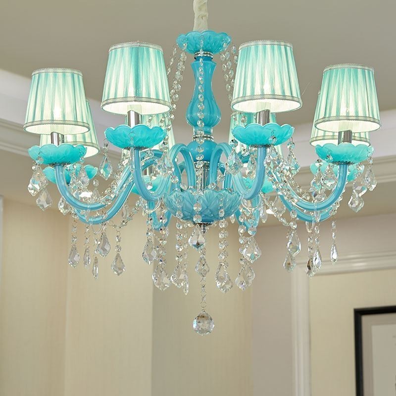 Lámpara colgante de cristal creativa y elegante de estilo europeo.