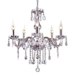 Lámpara colgante de cristal con estilo, moderna y europea.