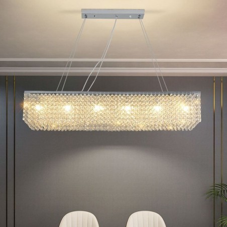 Lámpara de techo de cristal europea de lujo con 12 luces Lámpara de techo de cristal europea de lujo con 12 luces