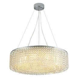 Lámpara de techo decorativa de lujo europea de cristal moderna con 12 luces