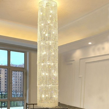Lámpara de araña de cristal de lujo, moderna lámpara de techo con 36 luces Lámpara de araña de cristal de lujo, moderna lámpara de techo con 36 luces