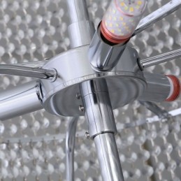 Lámpara de araña de cristal de lujo, moderna lámpara de techo con 36 luces