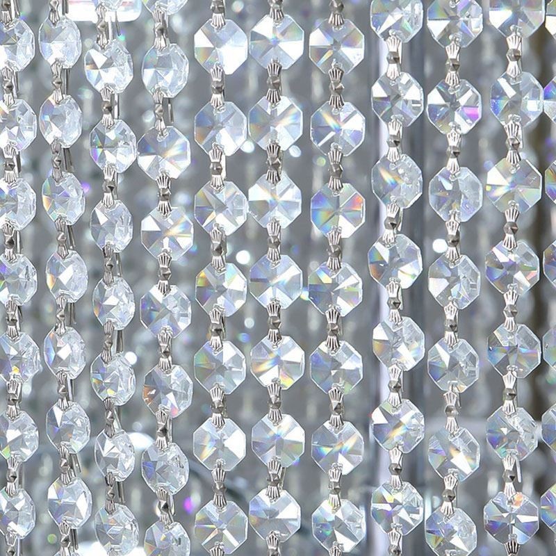 Lámpara de araña de cristal de lujo, moderna lámpara de techo con 36 luces