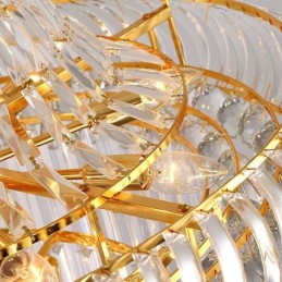 Lámpara de araña de cristal de lujo, moderna, europea, elegante, larga, colgante, escalera dúplex