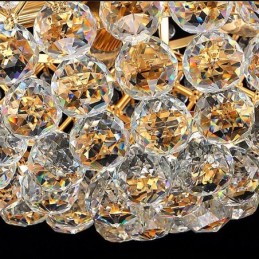 Lámpara colgante de cristal de lujo moderna y elegante