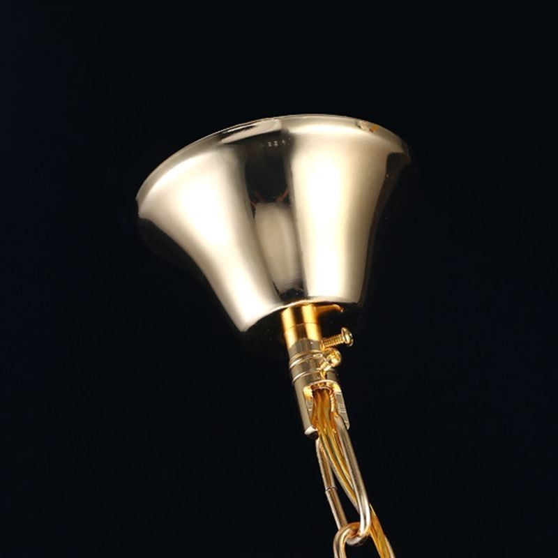 Lámpara colgante de cristal de lujo moderna y elegante