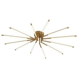 Lámpara de techo sencilla con diseño de fuegos artificiales y montaje empotrado