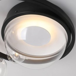 Lámpara de techo de cristal decorativa minimalista moderna con montaje empotrado