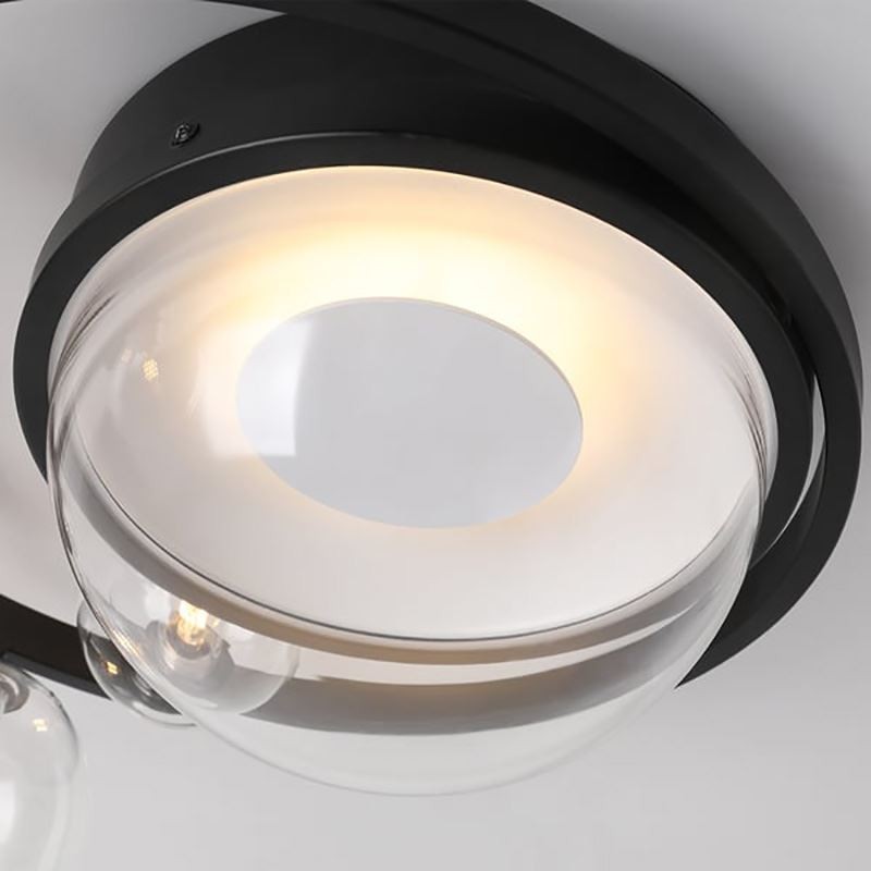 Lámpara de techo de cristal decorativa minimalista moderna con montaje empotrado