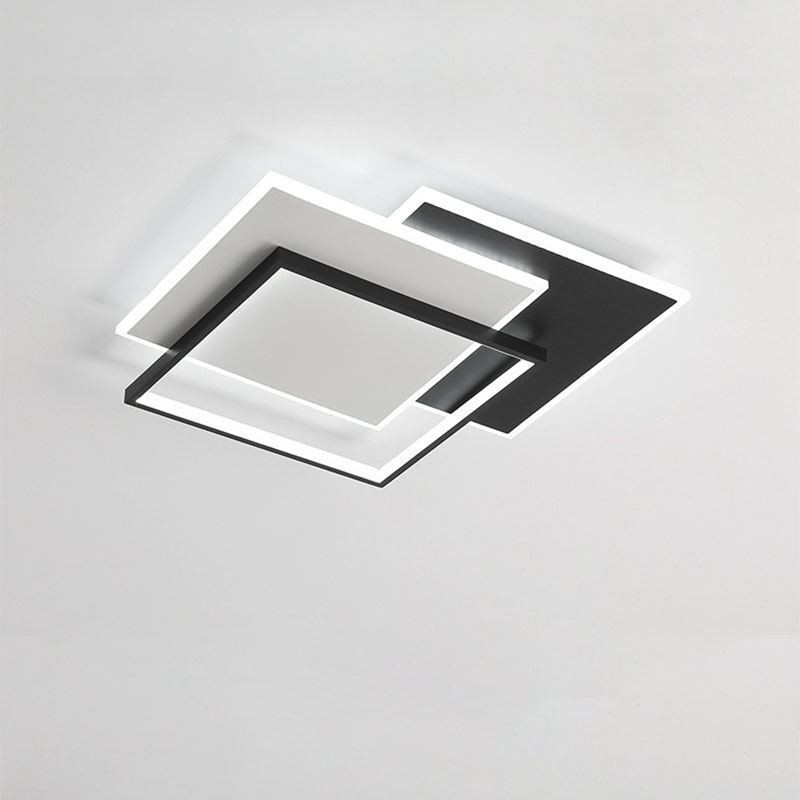 Lámpara de techo cuadrada de acrílico minimalista empotrada de 40 x 50 cm