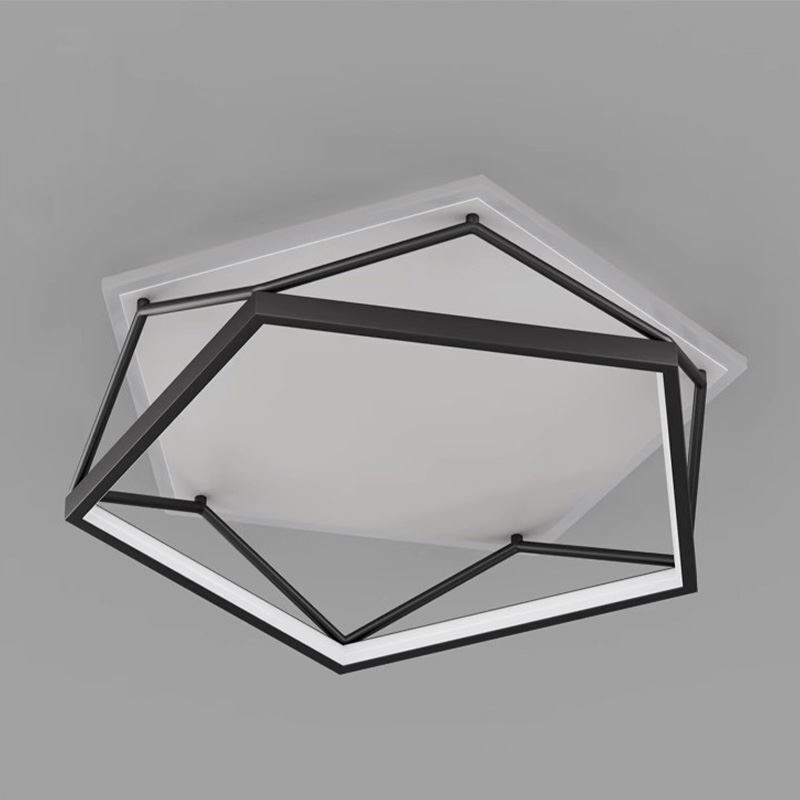 Lámpara de techo tridimensional hueca empotrada de 55 cm
