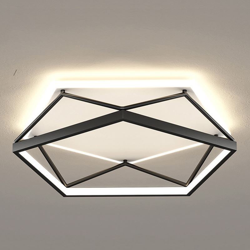 Lámpara de techo tridimensional hueca empotrada de 55 cm