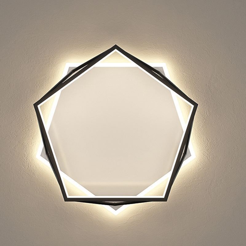Lámpara de techo tridimensional hueca empotrada de 55 cm