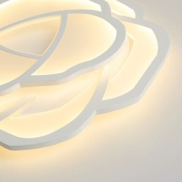 Lámpara de techo empotrada moderna de acrílico con forma de rosa, 52 cm