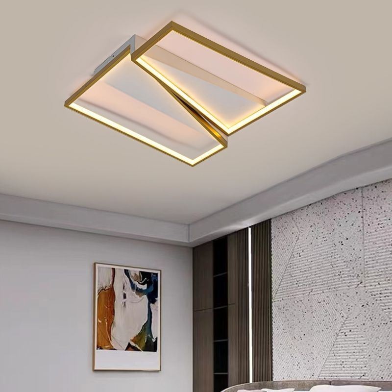 Lámpara de techo trapezoidal de mosaico minimalista empotrada