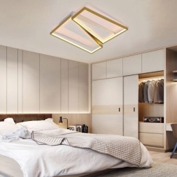 Lámpara de techo trapezoidal de mosaico minimalista empotrada