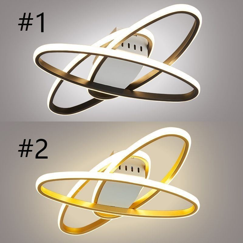 Lámpara de techo minimalista con diseño de planetas y montaje empotrado