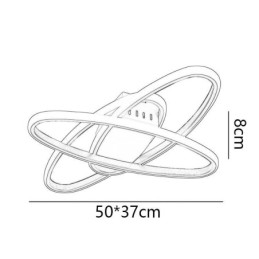 Lámpara de techo minimalista con diseño de planetas y montaje empotrado