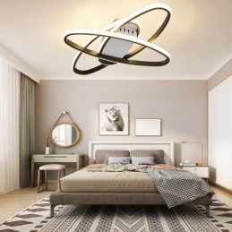 Lámpara de techo minimalista con diseño de planetas y montaje empotrado