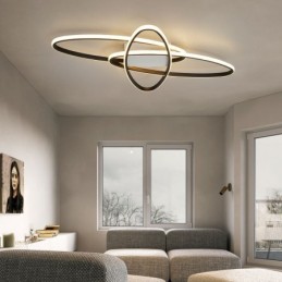 Lámpara de techo minimalista con diseño de planetas y montaje empotrado