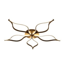 Lámpara de techo minimalista empotrada con diseño de flor de cinco hojas